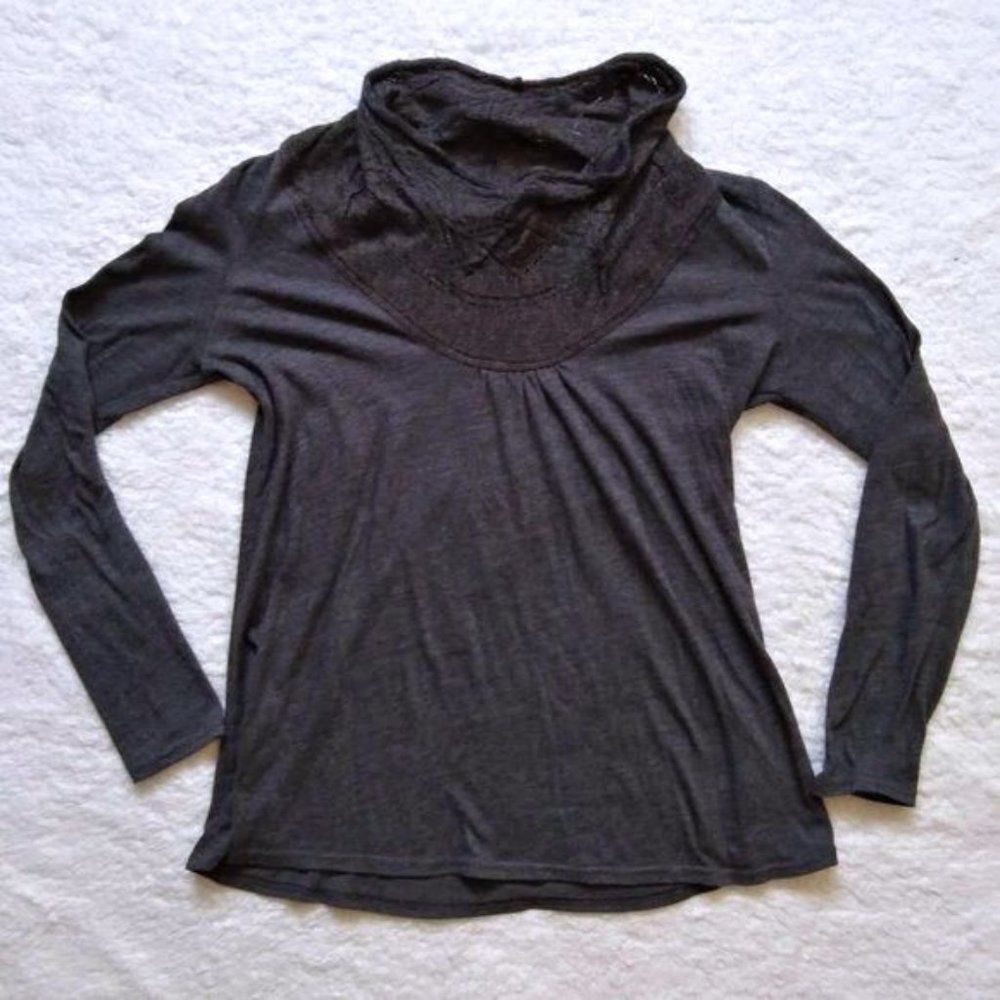 Anthropologie Saturday Sunday Pullover Sweater Wool Blend Brown Lagenlook Small